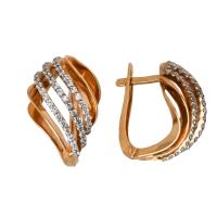 кл1059а Серьги (Au 585)