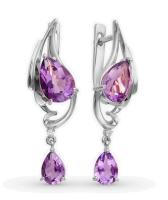 С620-2434Ам Серьги (Ag 925)