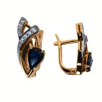 02-0110/2 Серьги (Au 585)