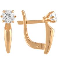 кл989а Серьги (Au 585)