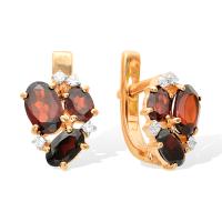 С122-1521Гр Серьги (Au 585)