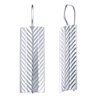 20398А-5-925 Серьги (Ag 925)