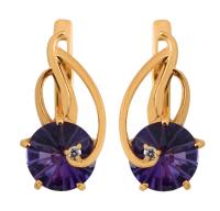 КЛ738а-3 Серьги (Au 585)