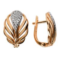 С132-4407 Серьги (Au 585)