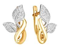 С132-4409 Серьги (Au 585)