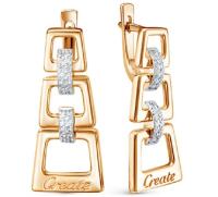 122-2497_f-201 Серьги (Au 585)