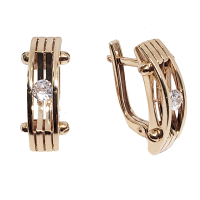 120763 Серьги Au 585