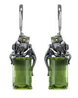 3198с Серьги Филин (925)