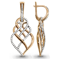 41645а Серьги (Au 585)