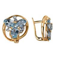 02-1-312 Серьги (Au 585)