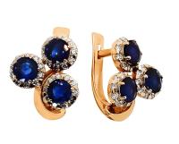 9041290912к Серьги (Au 585)