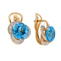 СЛ-420К-Т Серьги (Au 585)