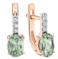 С122-1715Хр Серьги (Au 585)