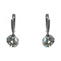 С-СЛ-5017-Т Серьги Ag 925