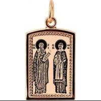 ПЛ-047-ПЕТР И ФЕВРОНИЯ Подвеска (Au 585)