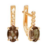 С120-3777ТР Серьги (Au 585)