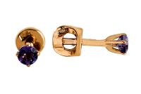 С120-122Ам Серьги (Au 585)