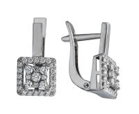 4588-21001 Серьги (Au 585) (2 Бр Кр-57 1,80 3/5 А (60-40) 0,048Ct ,8 Бр Кр-57 1,50 3/5 А (60-90) 0,109Ct ,48 Бр Кр-57 1,00 3/5 А)