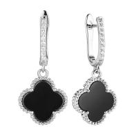 Е00206/синий Серьги (Ag 925)