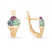 с132-843м3 Серьги (Au 585)