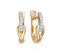 2-811-10 Серьги (Au 585)