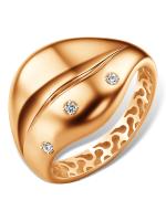 812815р Кольцо (Au 585) (3 Фианит Круг 1,25 - 0,0102 гр.)