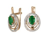 2020453 Серьги (Au 585)