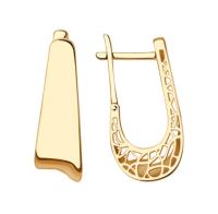 Сд3518 Серьги (Au 585)