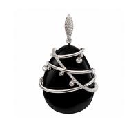Е3П620135 Подвеска (Au 585) (51 Бр Кр-57 0,254Ct 3/5А,1 оникс)
