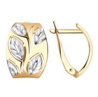 РАСд791-3391 Серьги (Au 585)