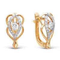 2-136 Серьги (Au 585)