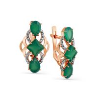 02-2-487-0901-011 Серьги (Au 585)