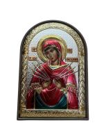 PL-3/006G/M/K, Семистрельная БМ, икона арочная, пластик коричневый, эмаль 80х115