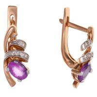 СЛ-392К-А Серьги (Au 585)