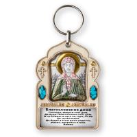 PI-0/013G/M/D Благословение дома Матрона, икона, эмаль 75x50