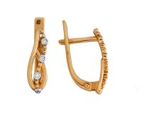 121-1687 Серьги (Au 585)