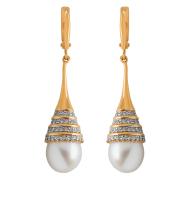 КЛ1238а-10 Серьги (Au 585)