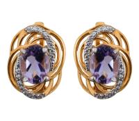 СЛ-516К-А Серьги (Au 585)