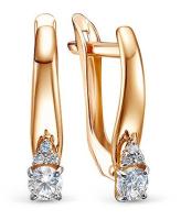 122-2568_f-201 Серьги (Au 585)