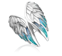 01-5472-00-000-0200-68 Кольцо " Крылья Ангела" (Ag 925)