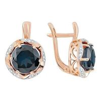 СЛ-518К-ТЛ Серьги (Au 585)