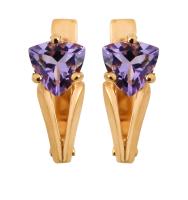 С120-220Ам Серьги (Au 585)