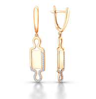 С4878 Серьги (Au 585)