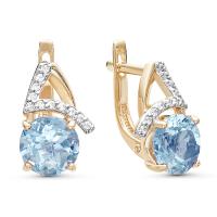 с122-3406т Серьги (Au 585)