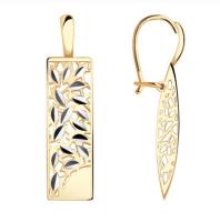 РАСд758-3229 Серьги (Au 585)