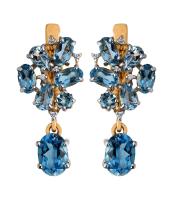 СЛ-506К-Т Серьги (Au 585)