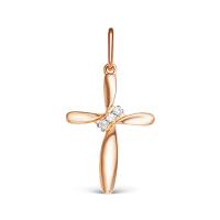 121-1664 Подвеска крест(Au 585)