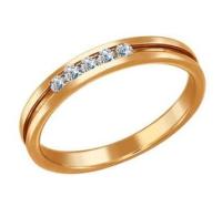 1010408 №14 17 Кольцо (Au 585)