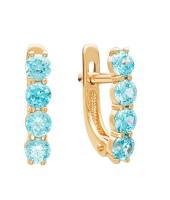 С130-3709Фг Серьги (Au 585)