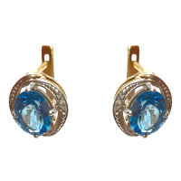 СЛ-473-Т Серьги Au 585